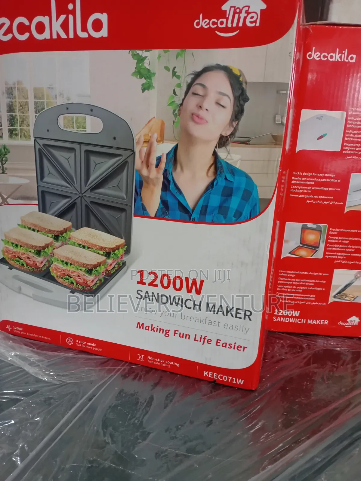 Decakila Buckle Design Sandwich Maker Decakila Sandwich