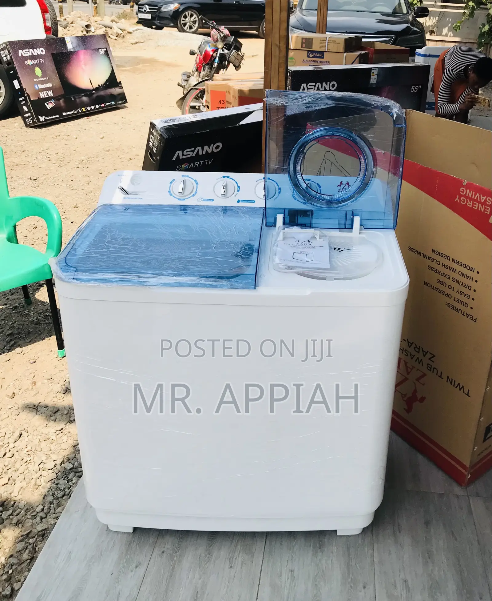 Premium Quality Zara 11kg Semi-Automatic Washing Machine.