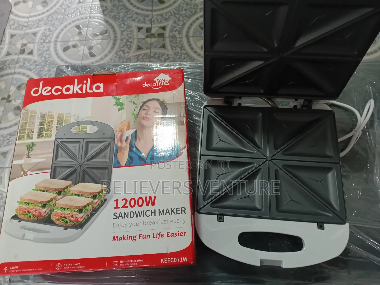 Certified Brand Decakila 1200w Sandwich Maker Deca Maker