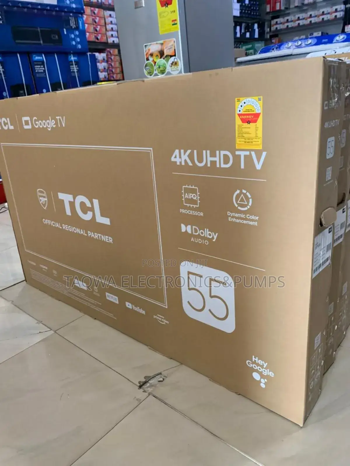 Voice Control TCL Google Tv 55"Inches