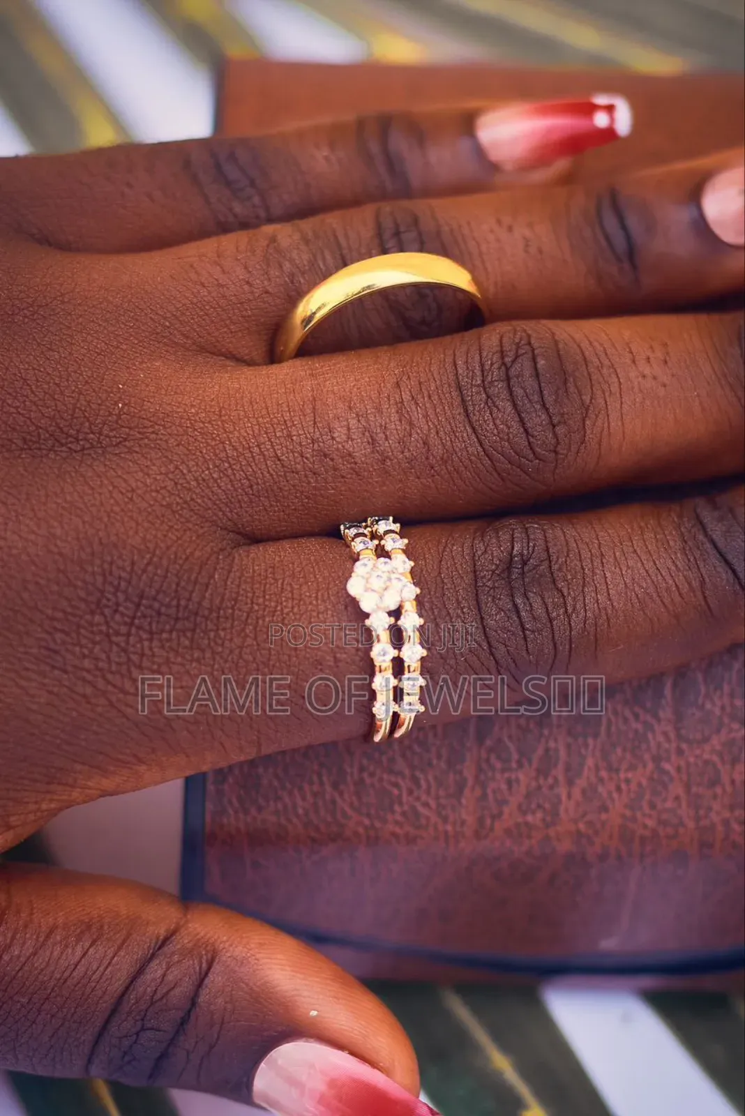 Pretty Slim Set Wedding Rings