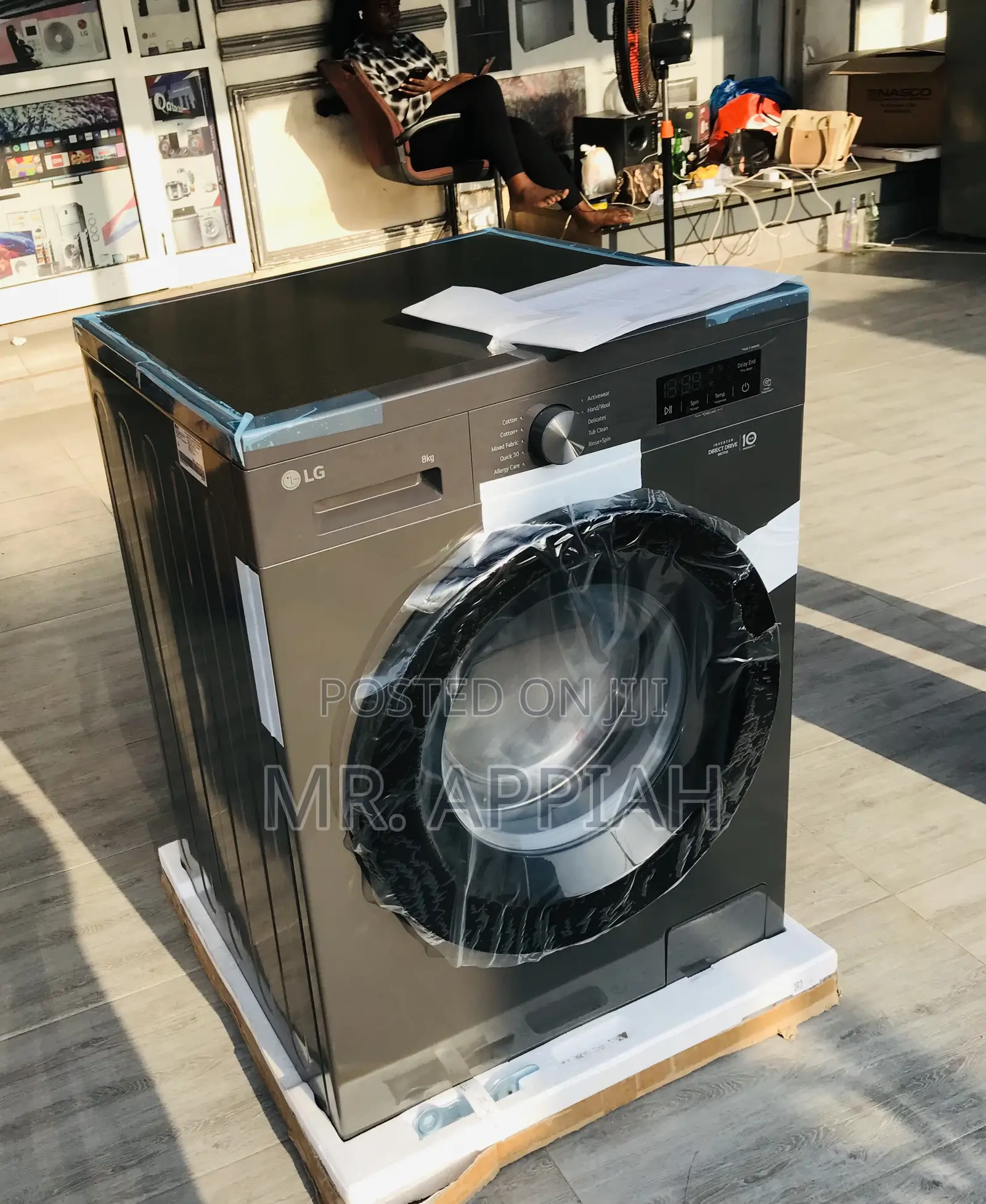 Shop Unique Lg Front Load Electric Washing Machine,Gray