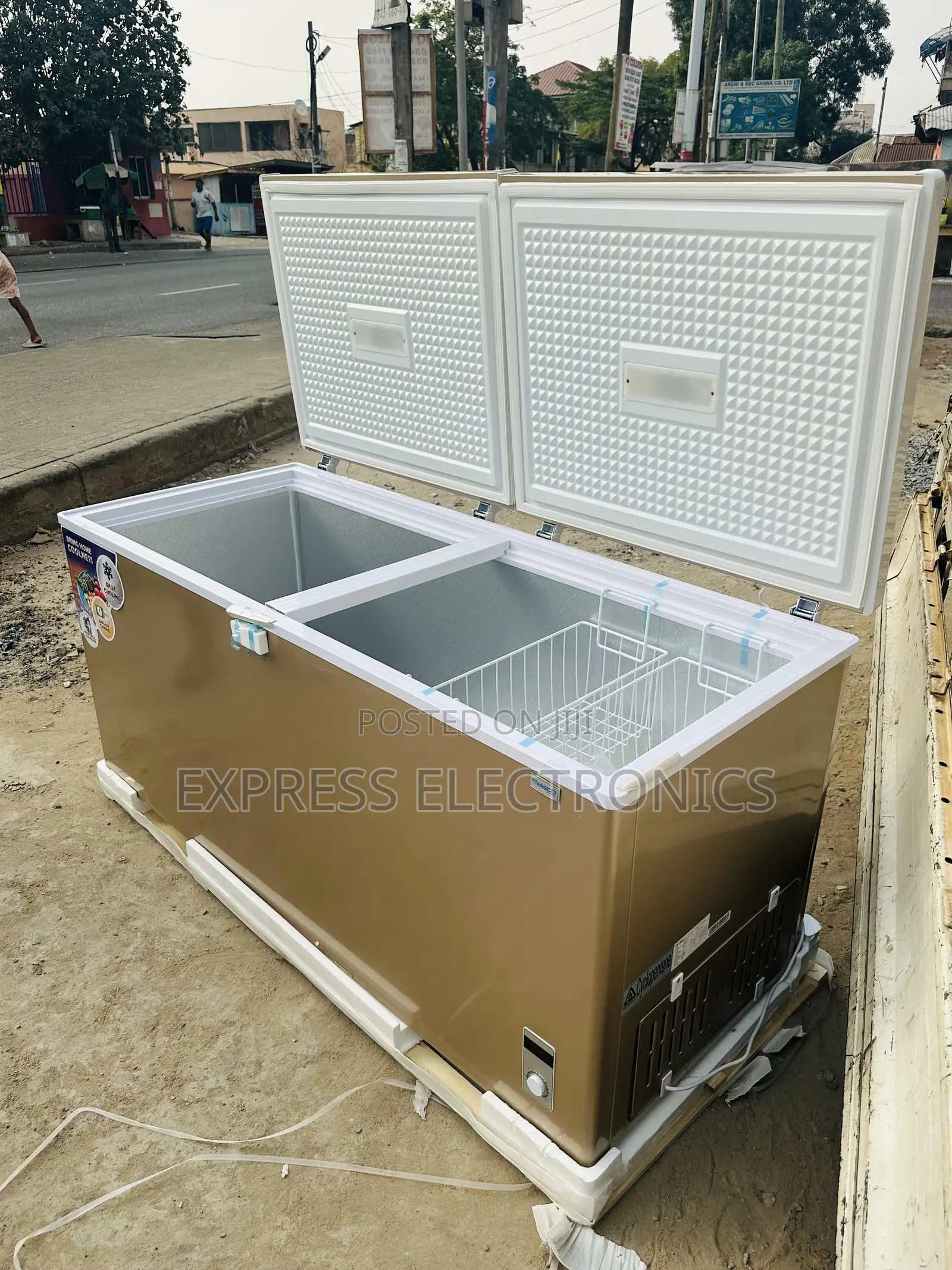 Nicely Chest Freezer 600l Nasco Double Door