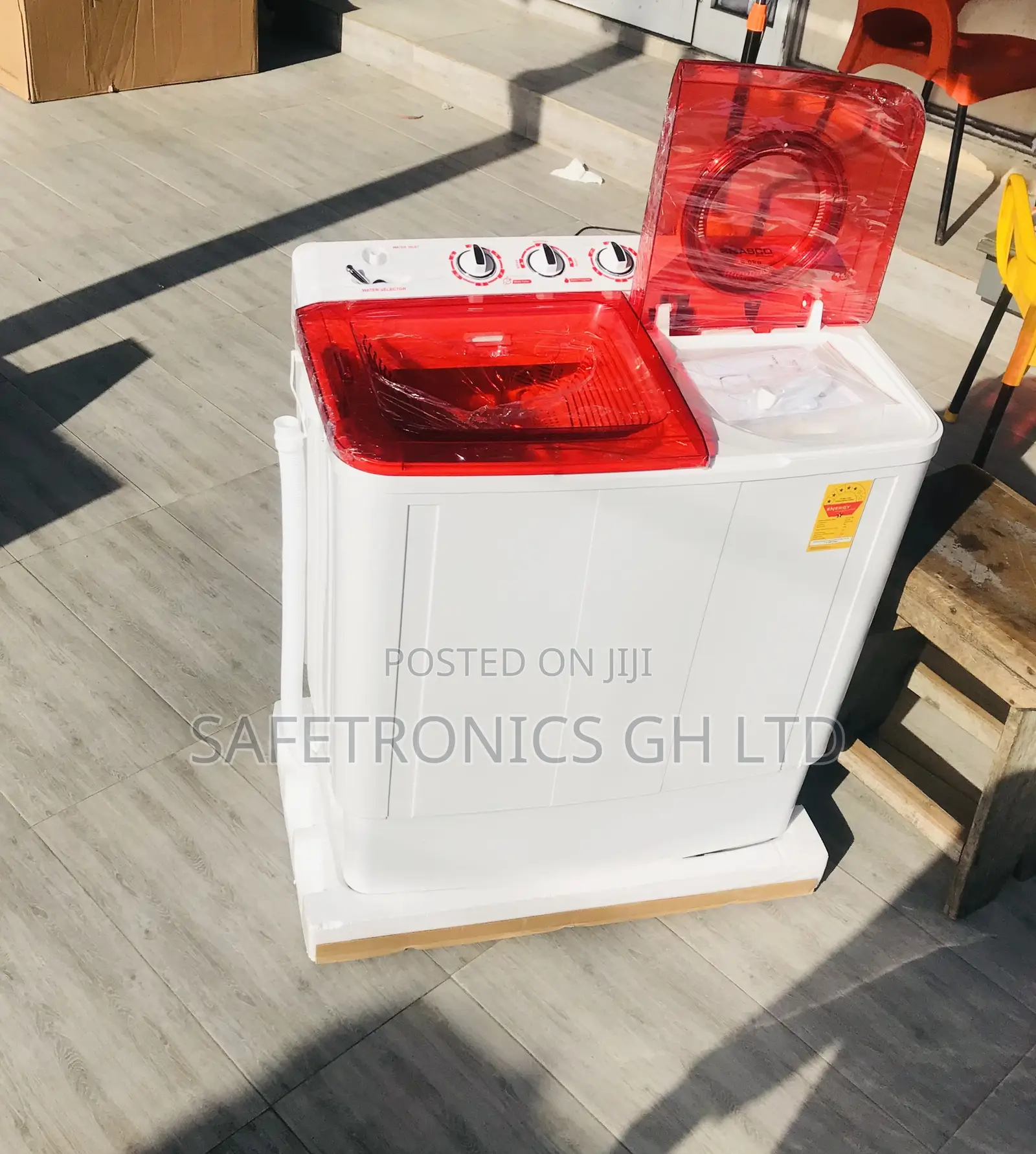 Genuine Red Nasco 11kg Topload Semiauto Washingmachine