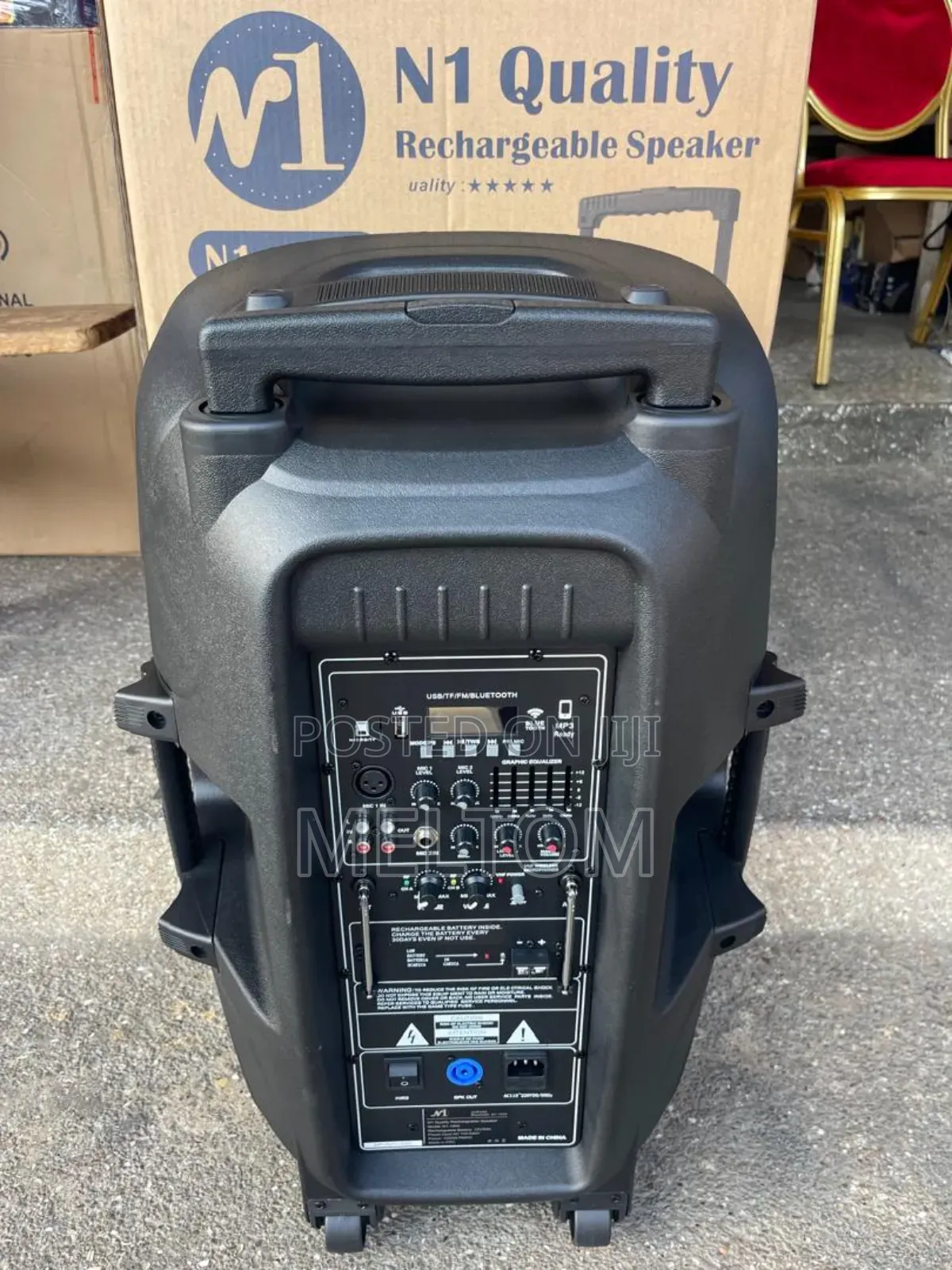 N1 Quality 15inches Rechargeable Speaker