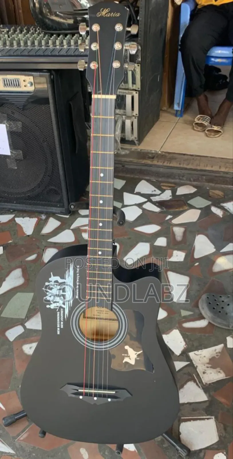 Black Maria 38-Inch Acoustic Guitar