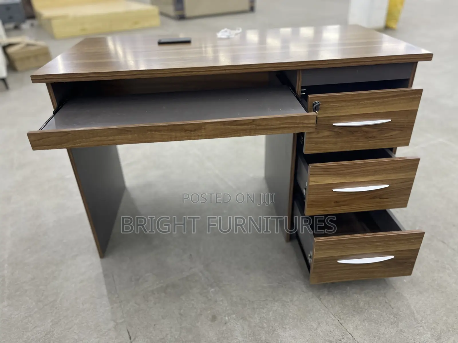 Office Study Desk Ergonomic Office Desk Wood With Drawers