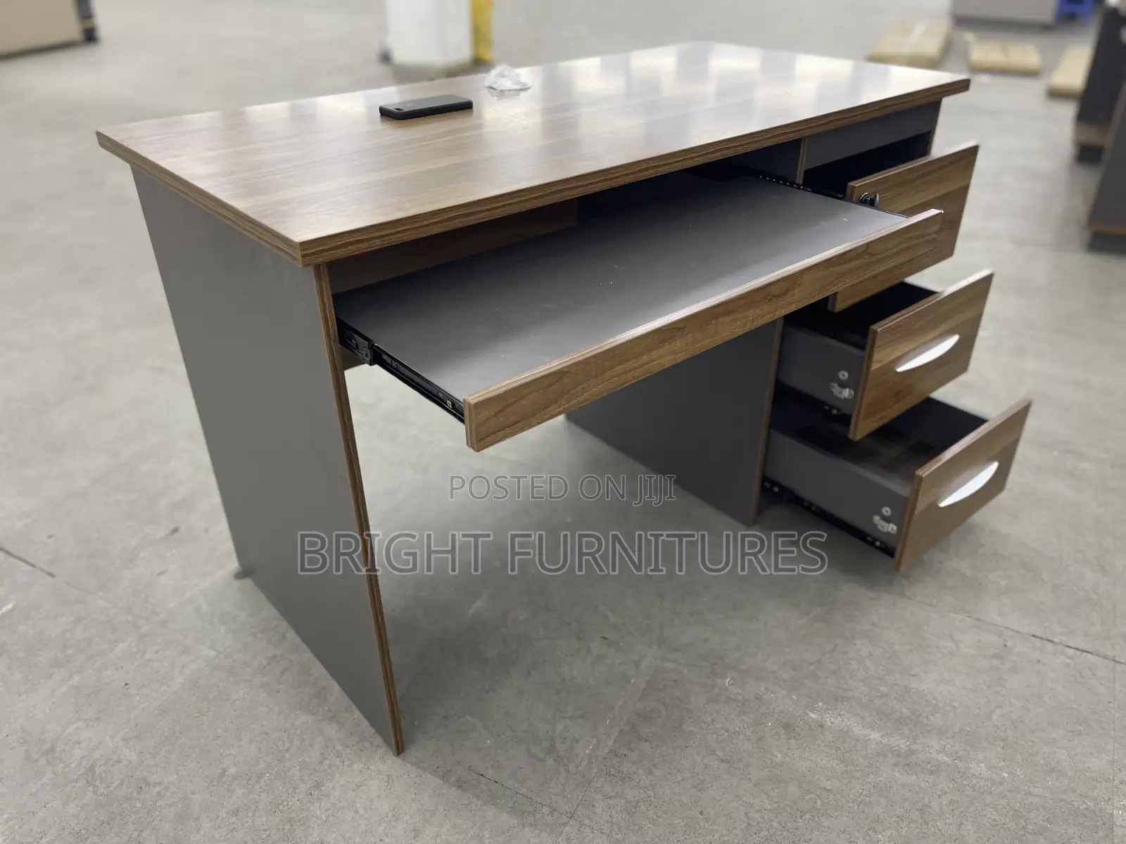 Office Study Desk Ergonomic Office Desk Wood With Drawers