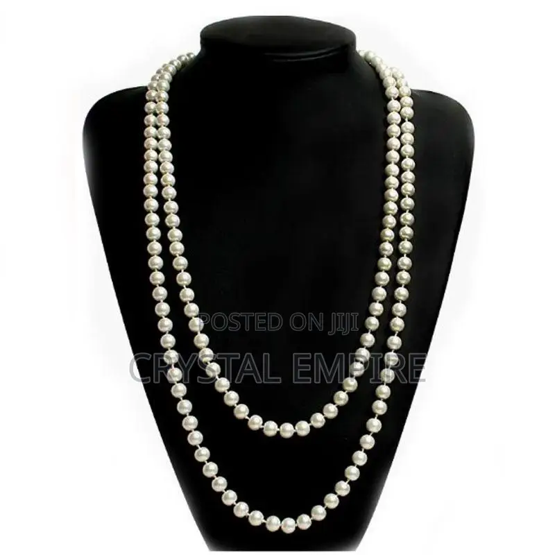 Plain Long Pearl Necklace
