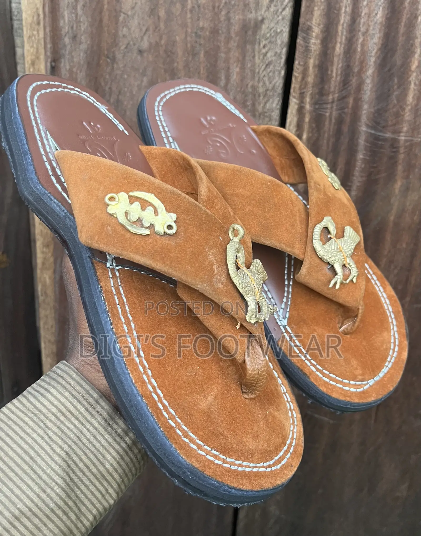 Brown Adepa Ahenema/ Chawchaw Slippers