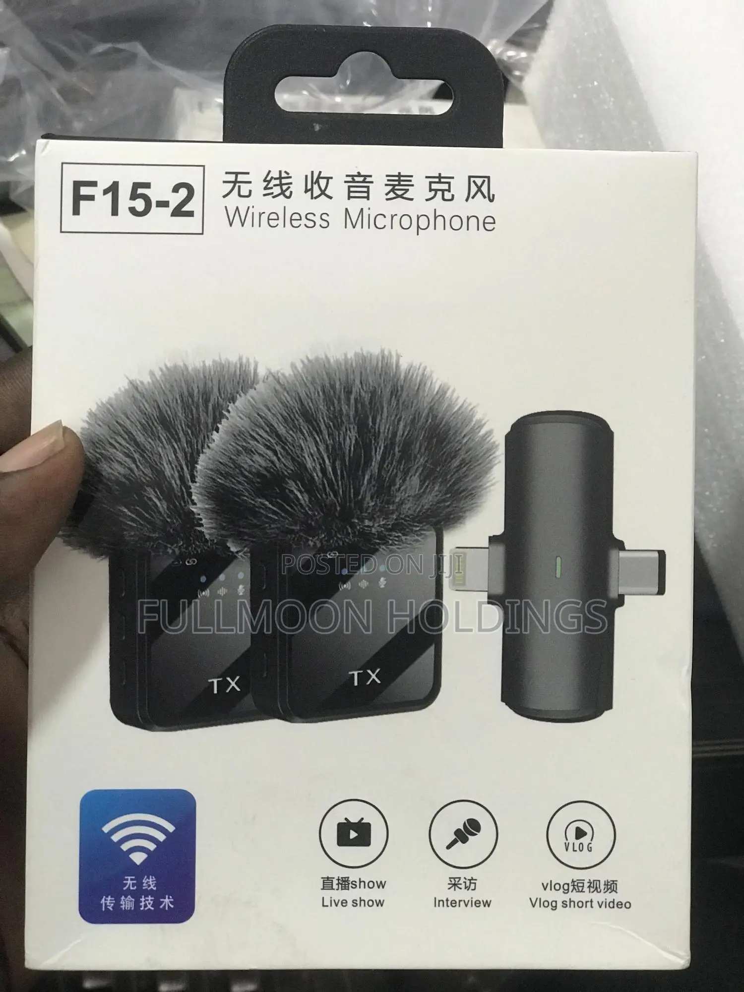 Double Wireless Microphone for iPhones and Type C Phones