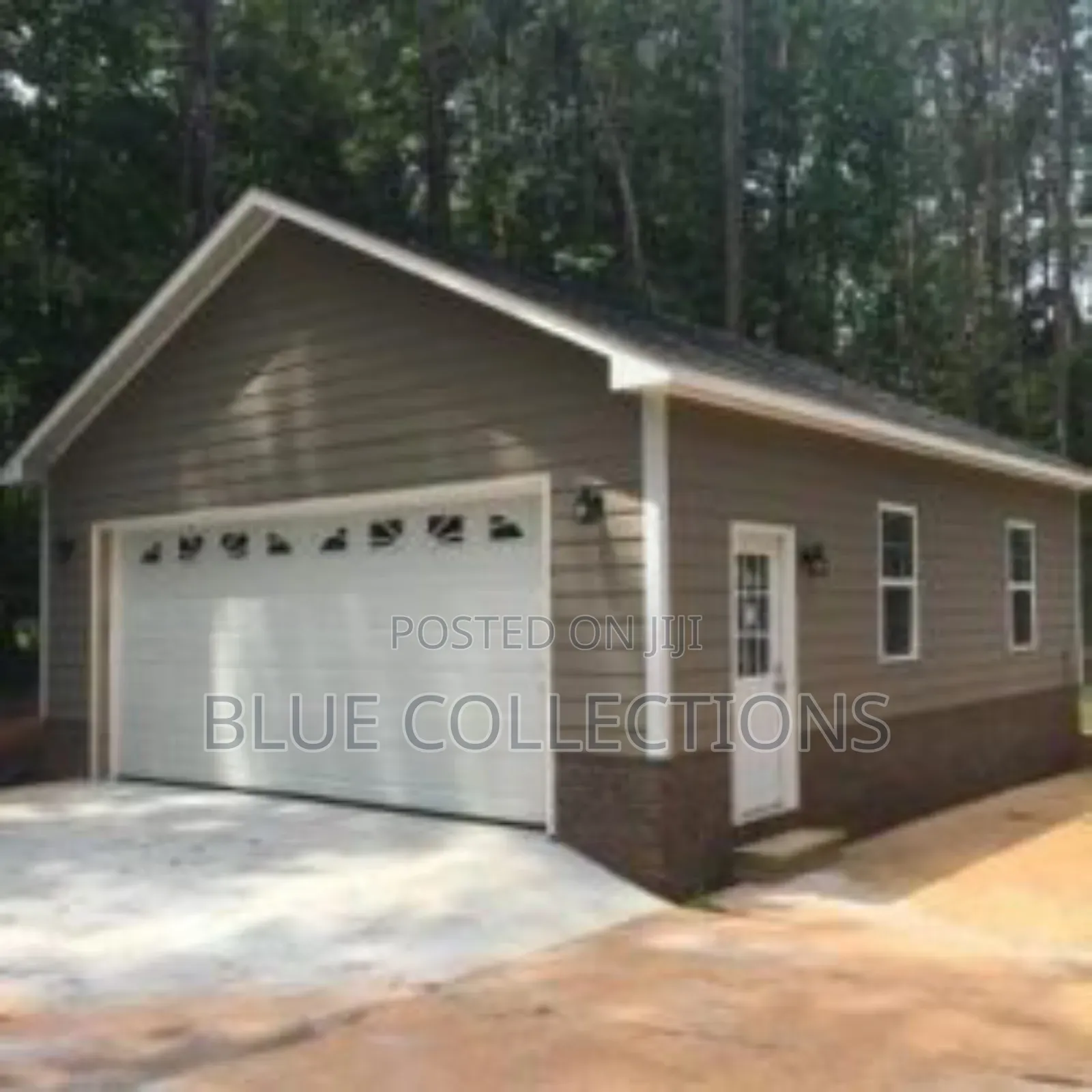 Smart Home Garage Door With Arch Fanlight