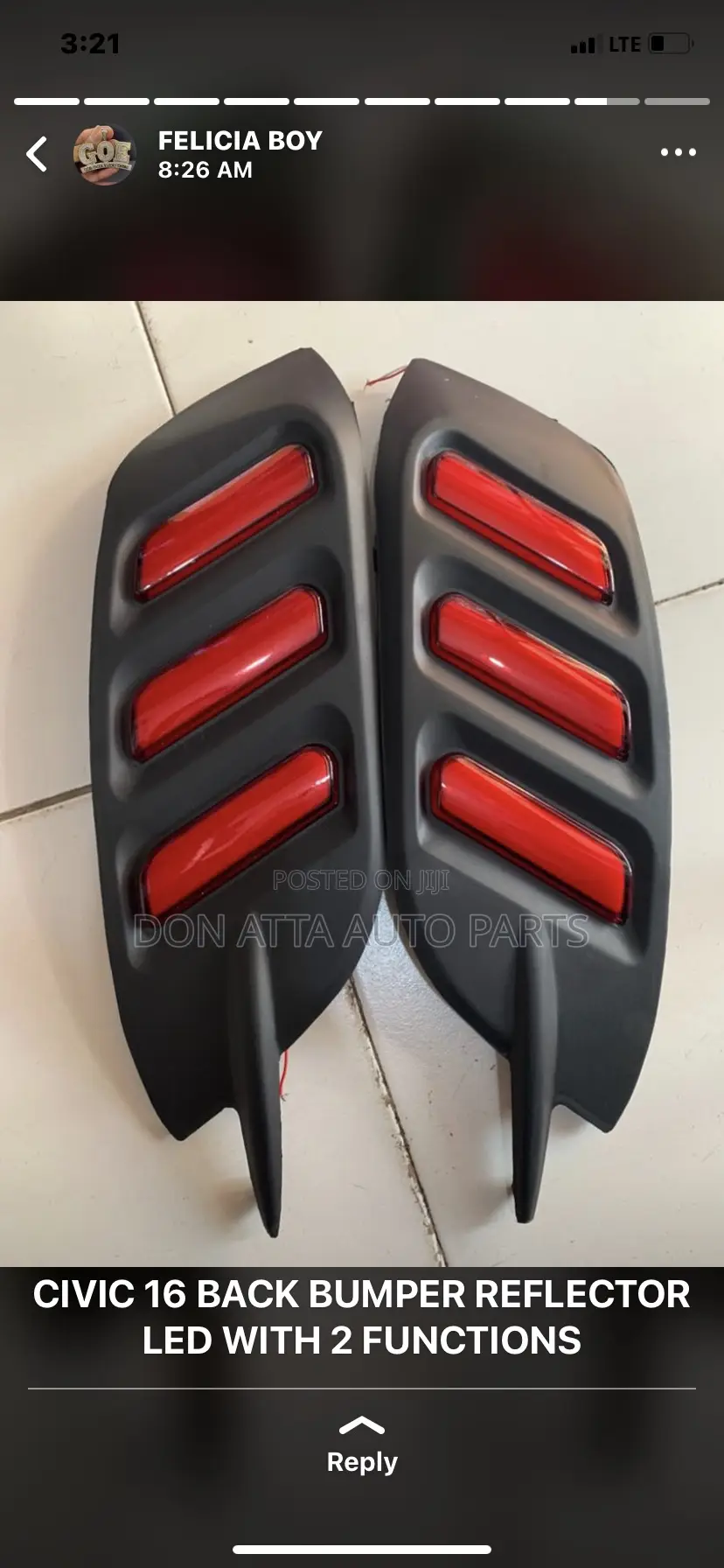 Honda Civic 2016-19 Fog Light Cover Led