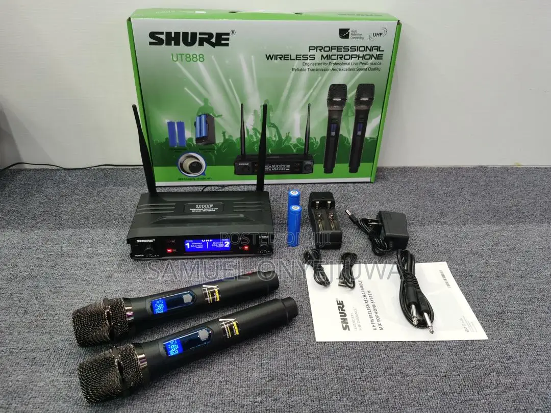 Rechargeable Shure Wireless Microphone Ut-888