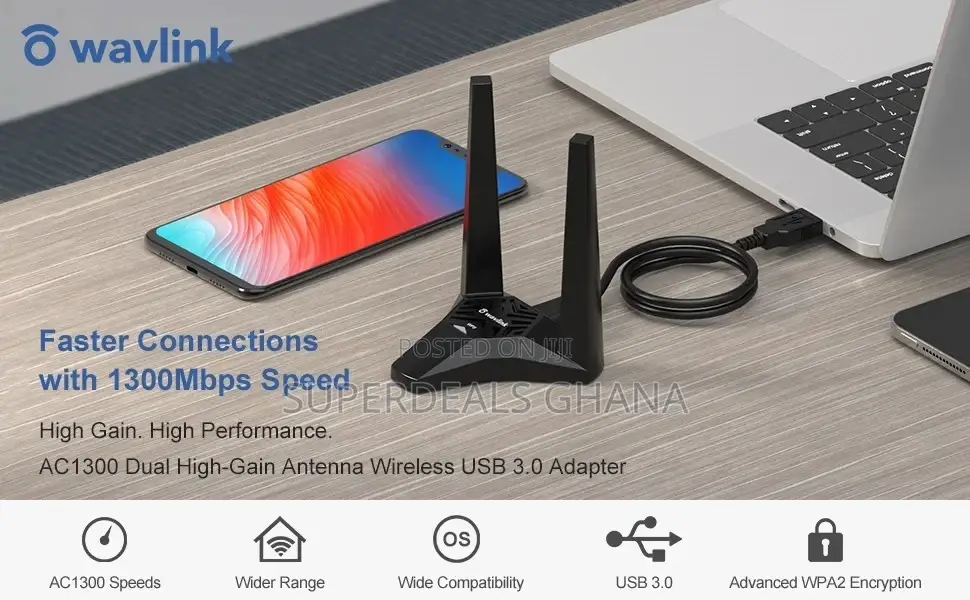 Wavlink Ac1300 Wireless Network Adapter