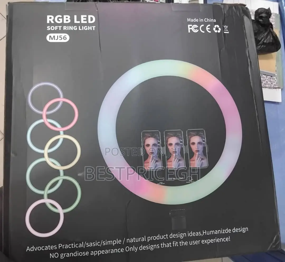 RGB Led Soft Ring Light Mj56 Big Size