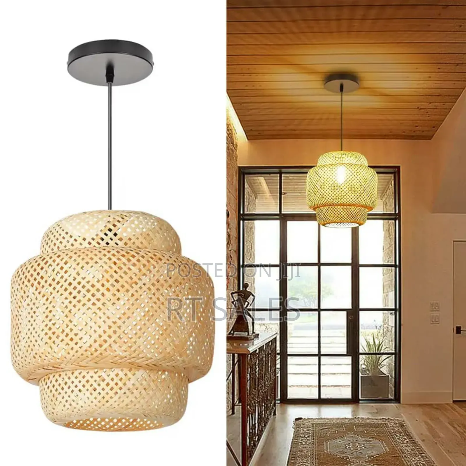 Bamboo Ceiling Single Pendant Lights.