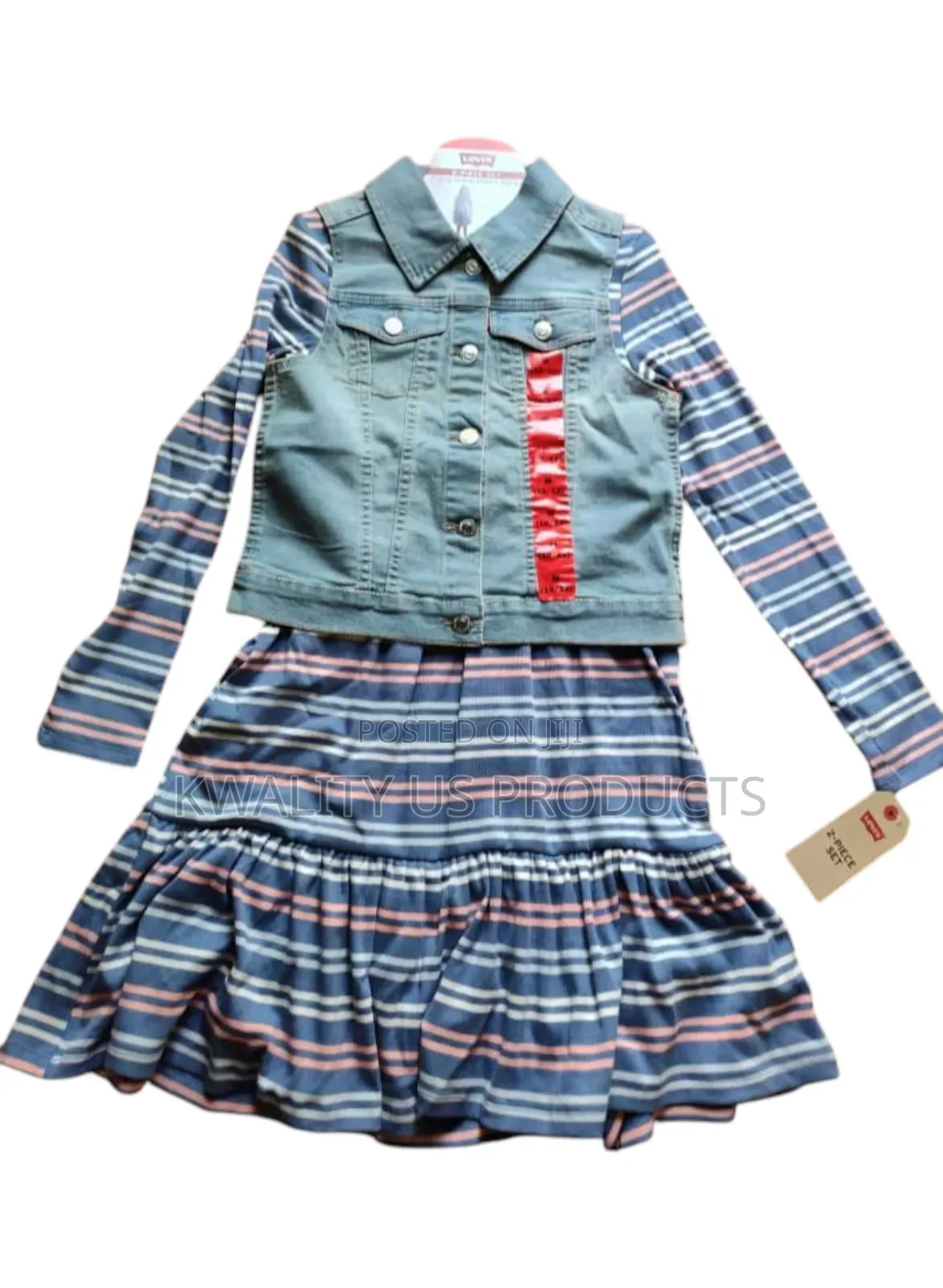 Levi's Girls Denim Dress Set