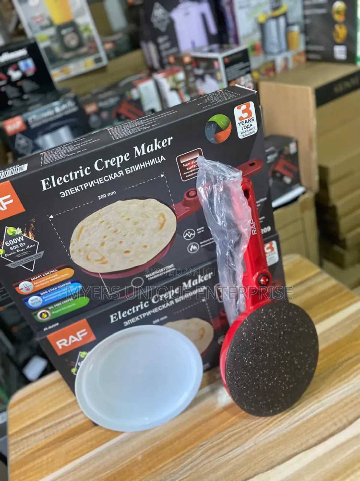 Portable Raf Crepe/Spring Roll Maker 600w.