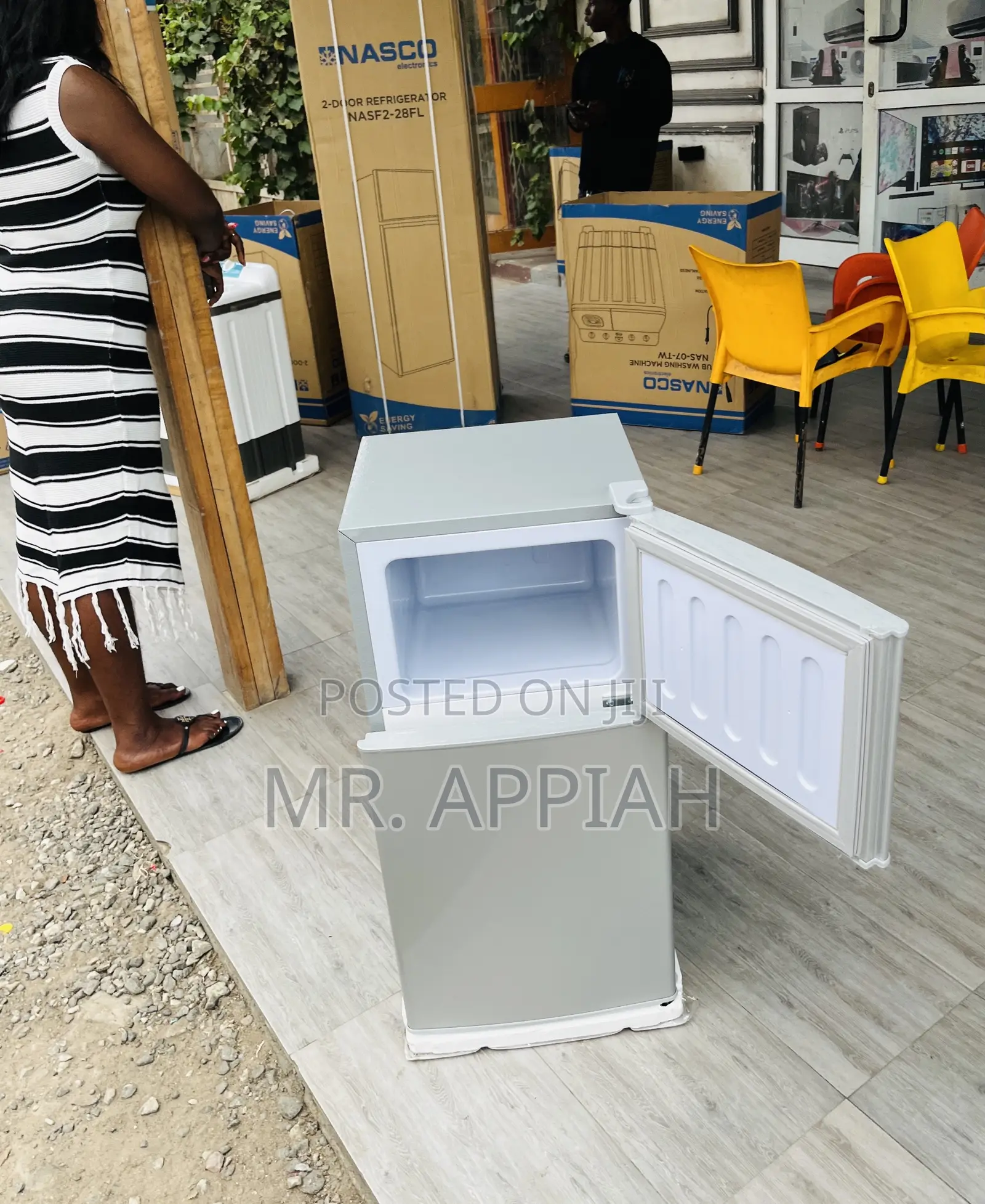 Efficient Nasco Nasf2-11fl 2 Door Table Top Fridge(Gray)😅