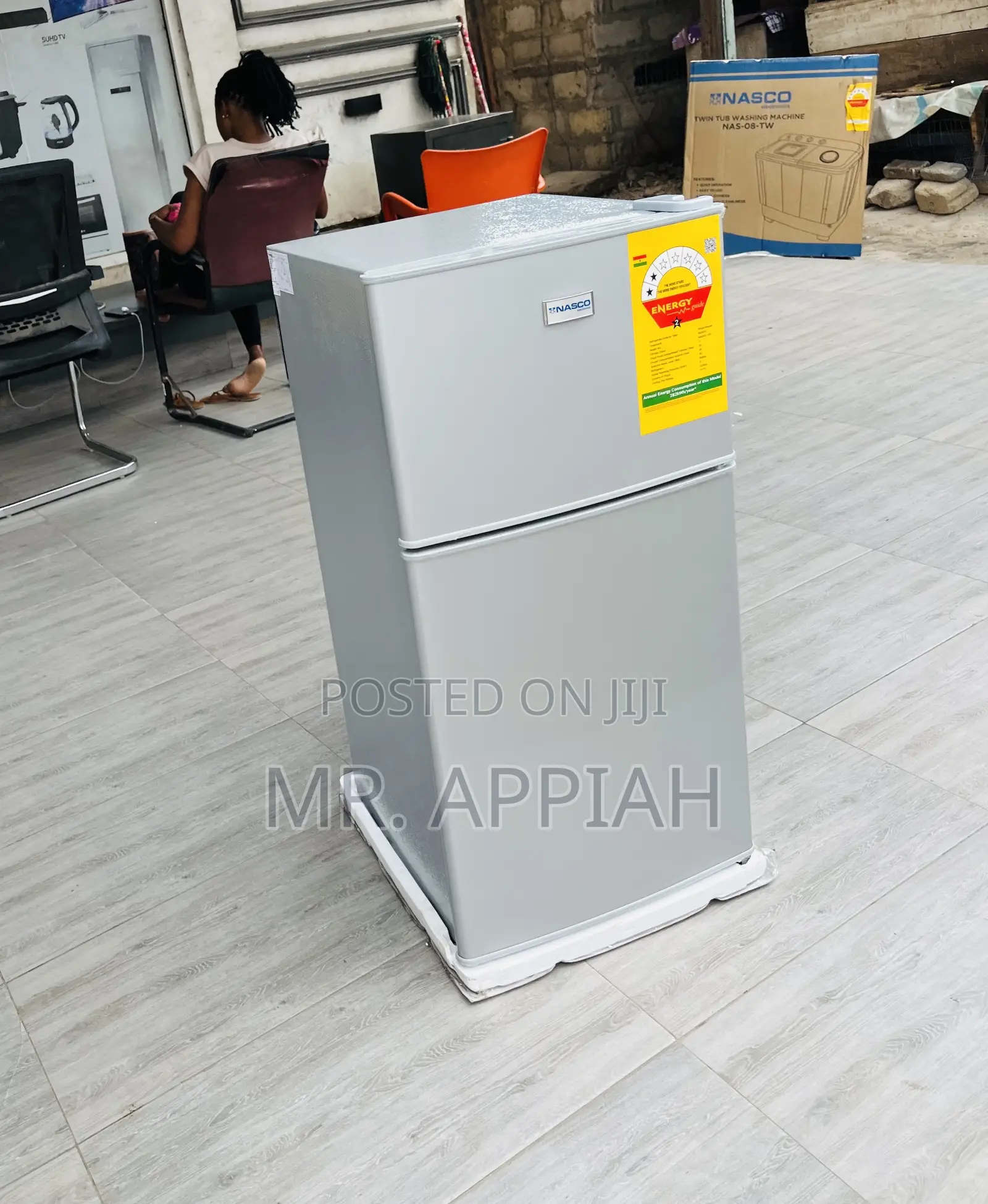Unique Design Nasco Nasf2-11fl 2 Door Table Top Fridge..🙃