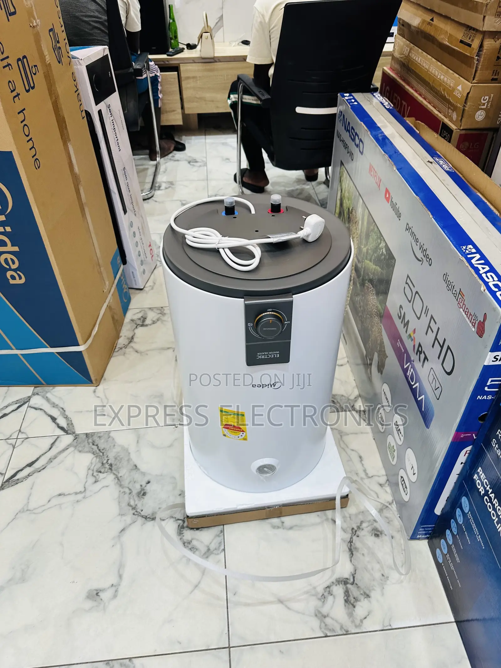 Master Sleek Water Heater Electric Midea 50l —-