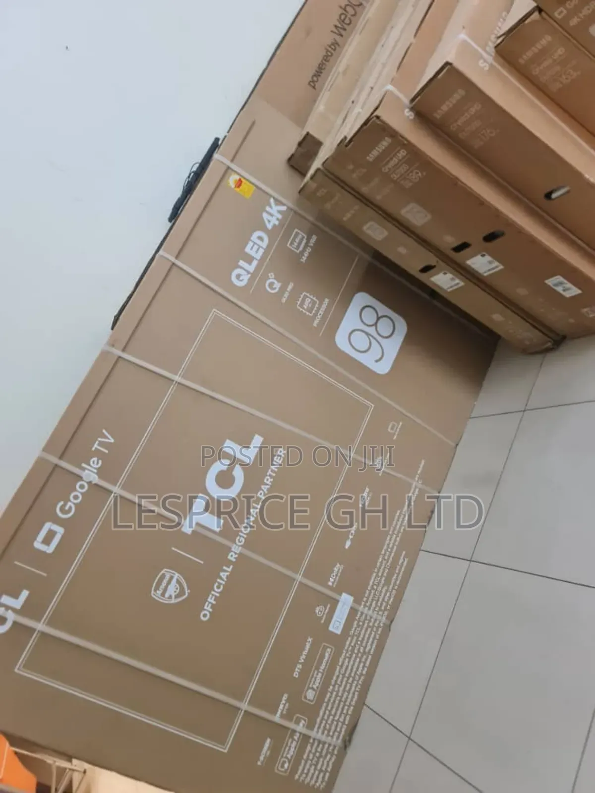 TCL 98" Smart Android Tv: Modern Sleek