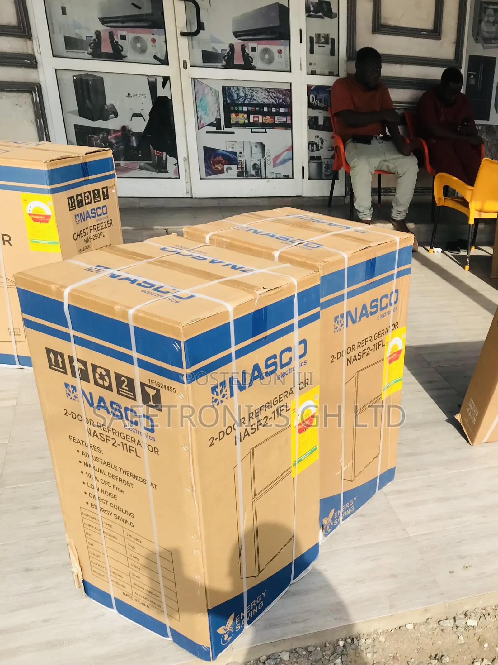 Super Defrost Nasco Doubledoor Grey Top Freezer 90l Fridge