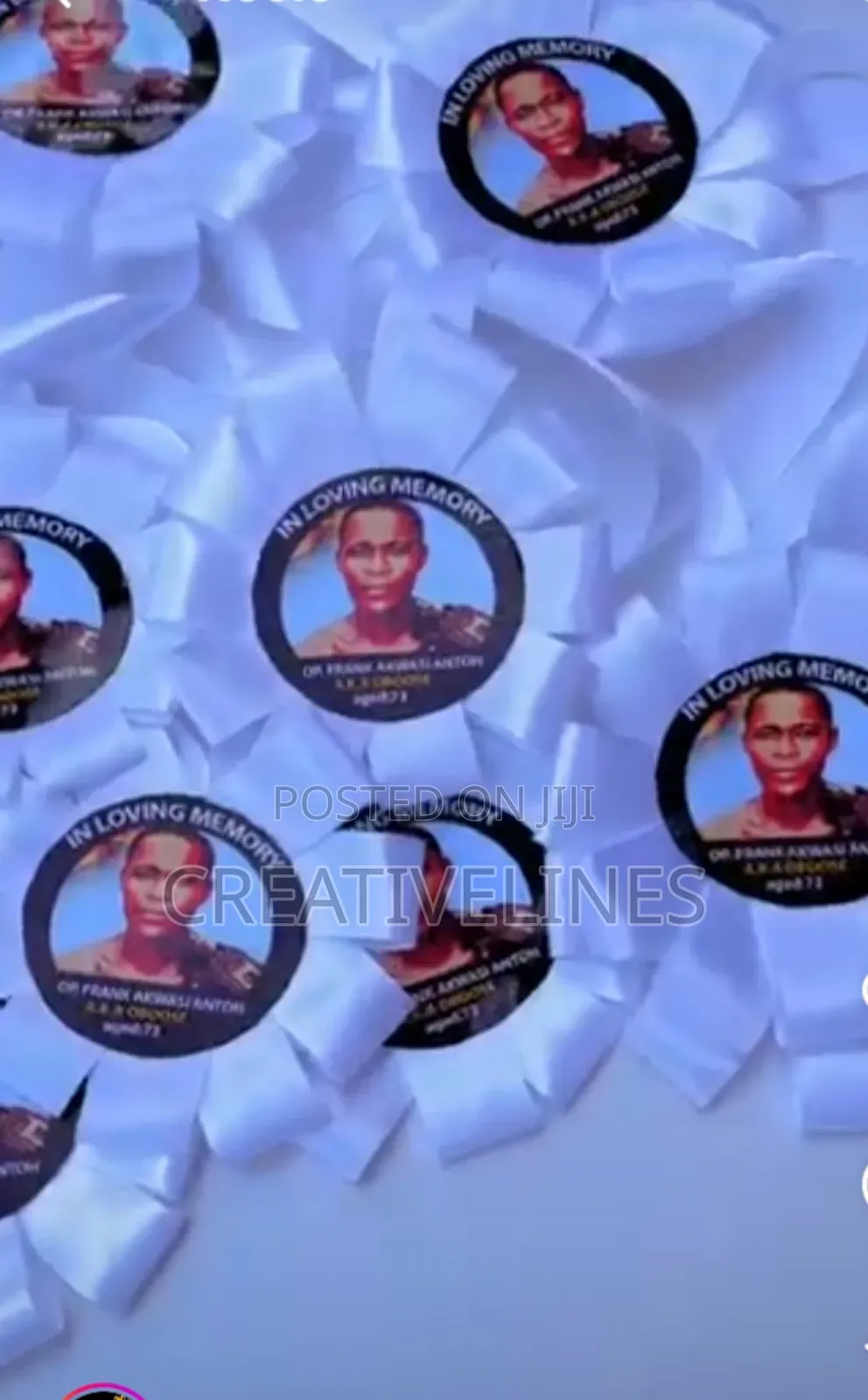 Funeral Neck Tags