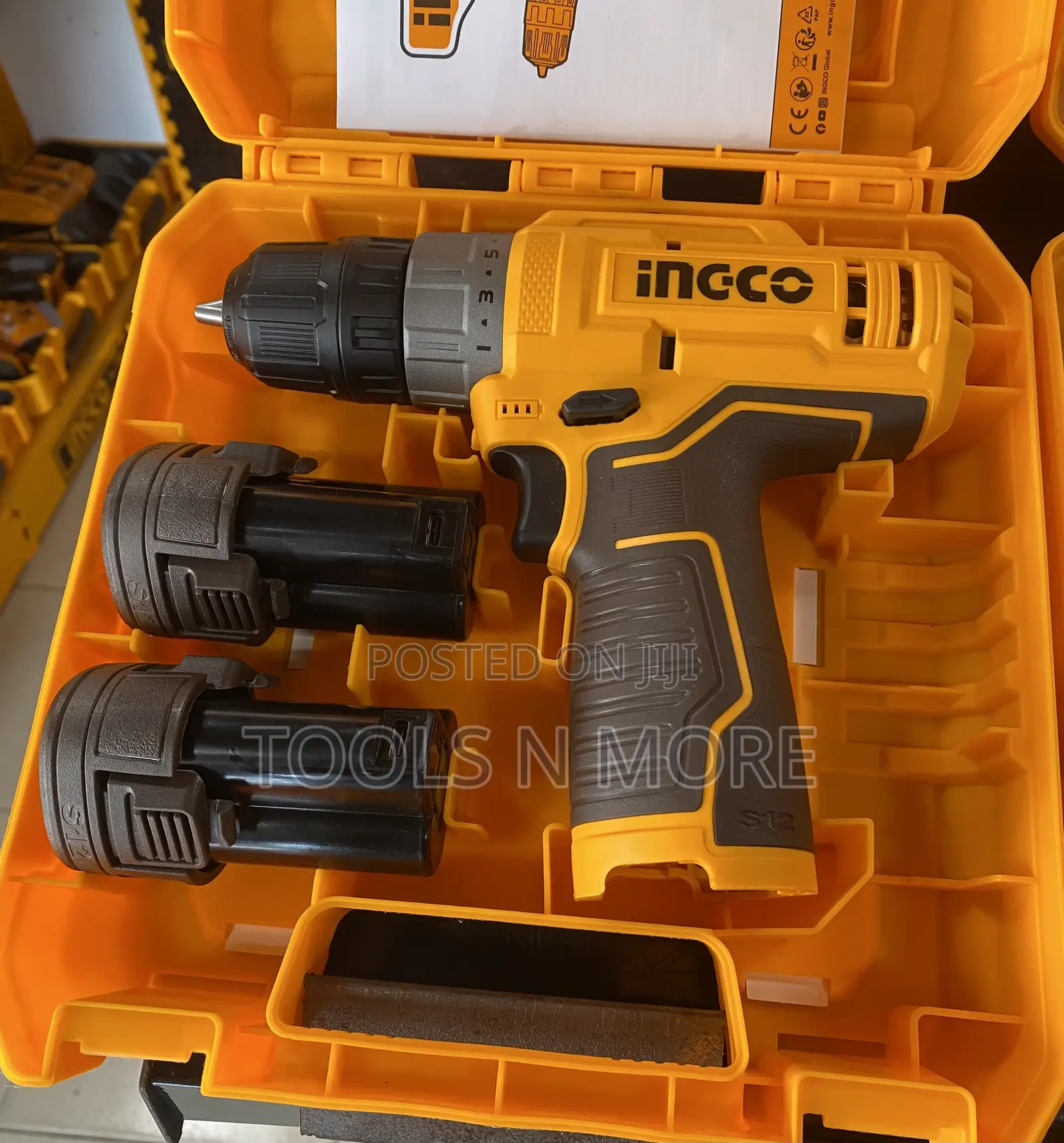 Ingco 12v Cordless Drill (Type C Charger)