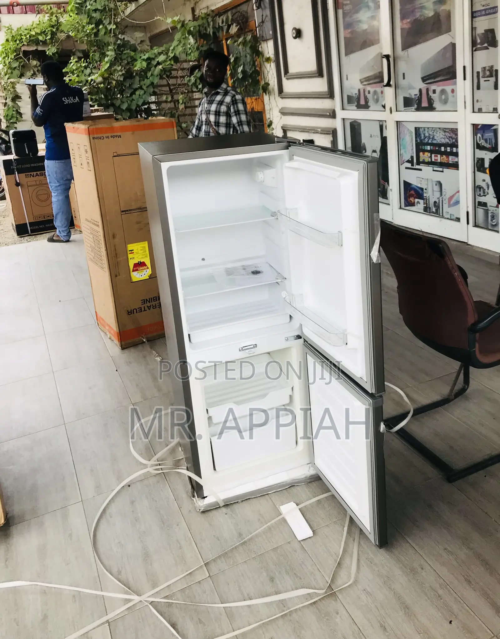 Affordable Galaxy 200tm 2 Door Electric Fridge(Dark Gray).