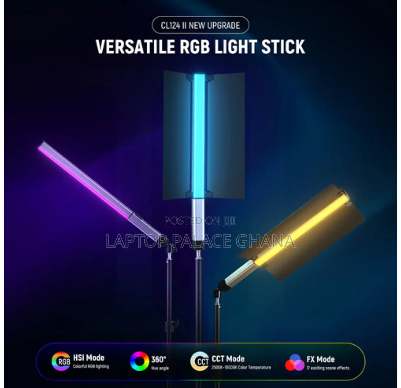 Neewer Cl124 Ii RGB Handheld Led Light Stick Video Light