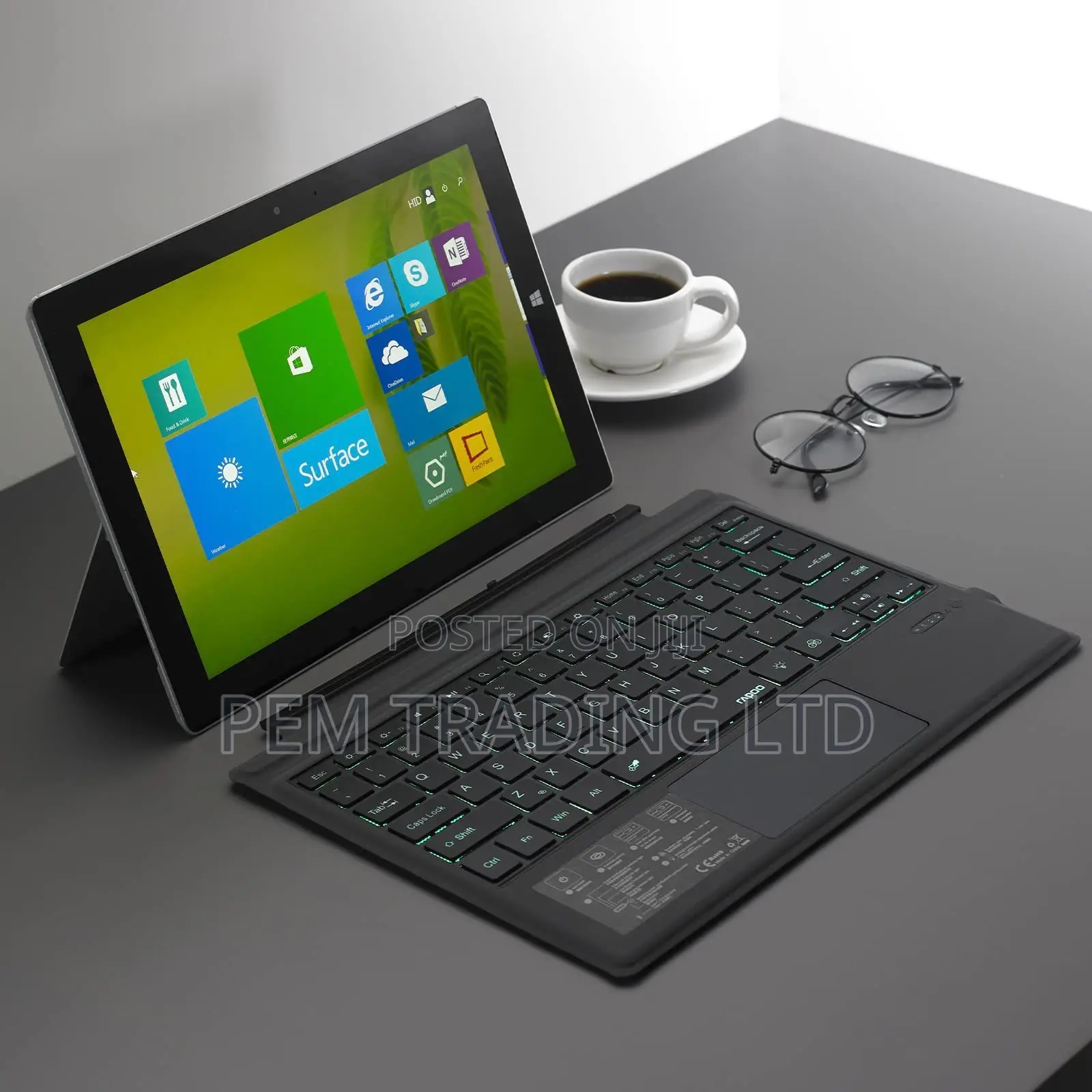 RGB Microsoft Surface Pro Keyboard for 3/4/5/6/7