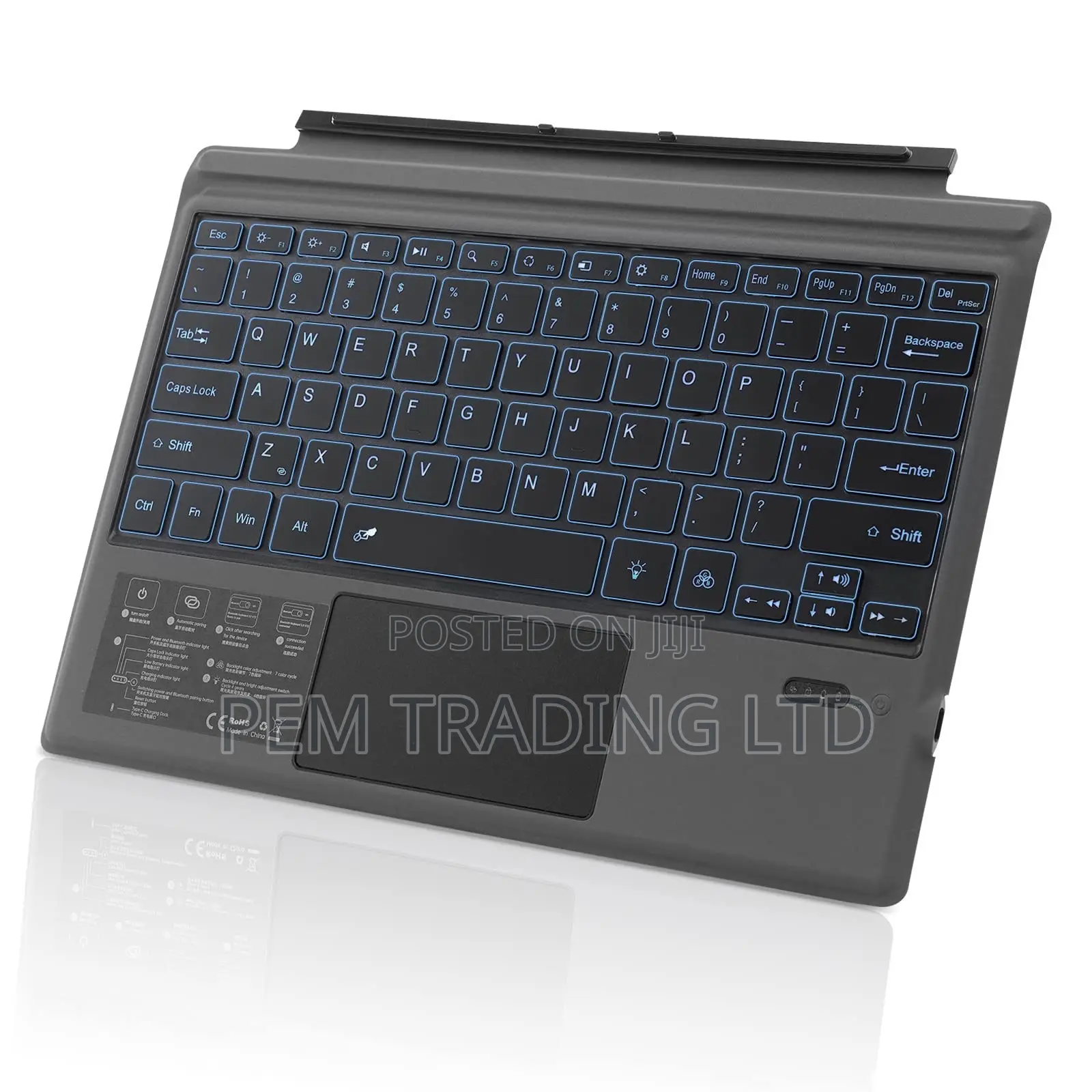 RGB Microsoft Surface Pro Keyboard for 3/4/5/6/7