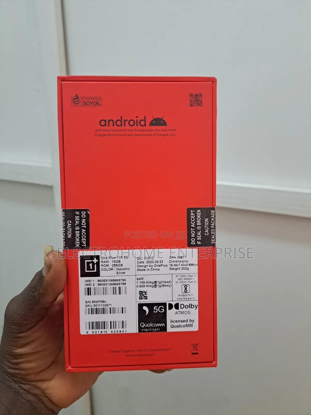New OnePlus 11R 256 GB Silver
