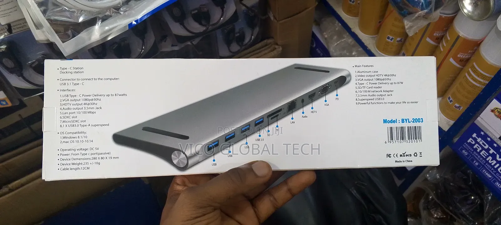 Type-C to HDTV 11 in 1