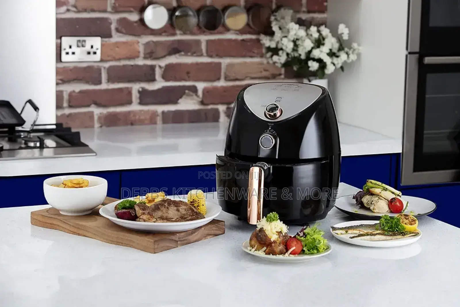 4.3lt Black and Rose Gold Air Fryer Uk