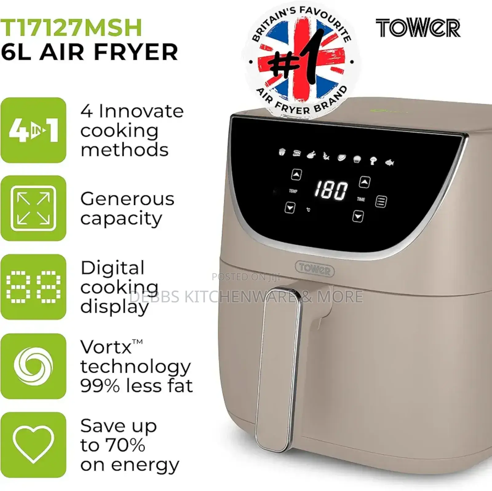6lt Tower Digital Air Fryer Uk