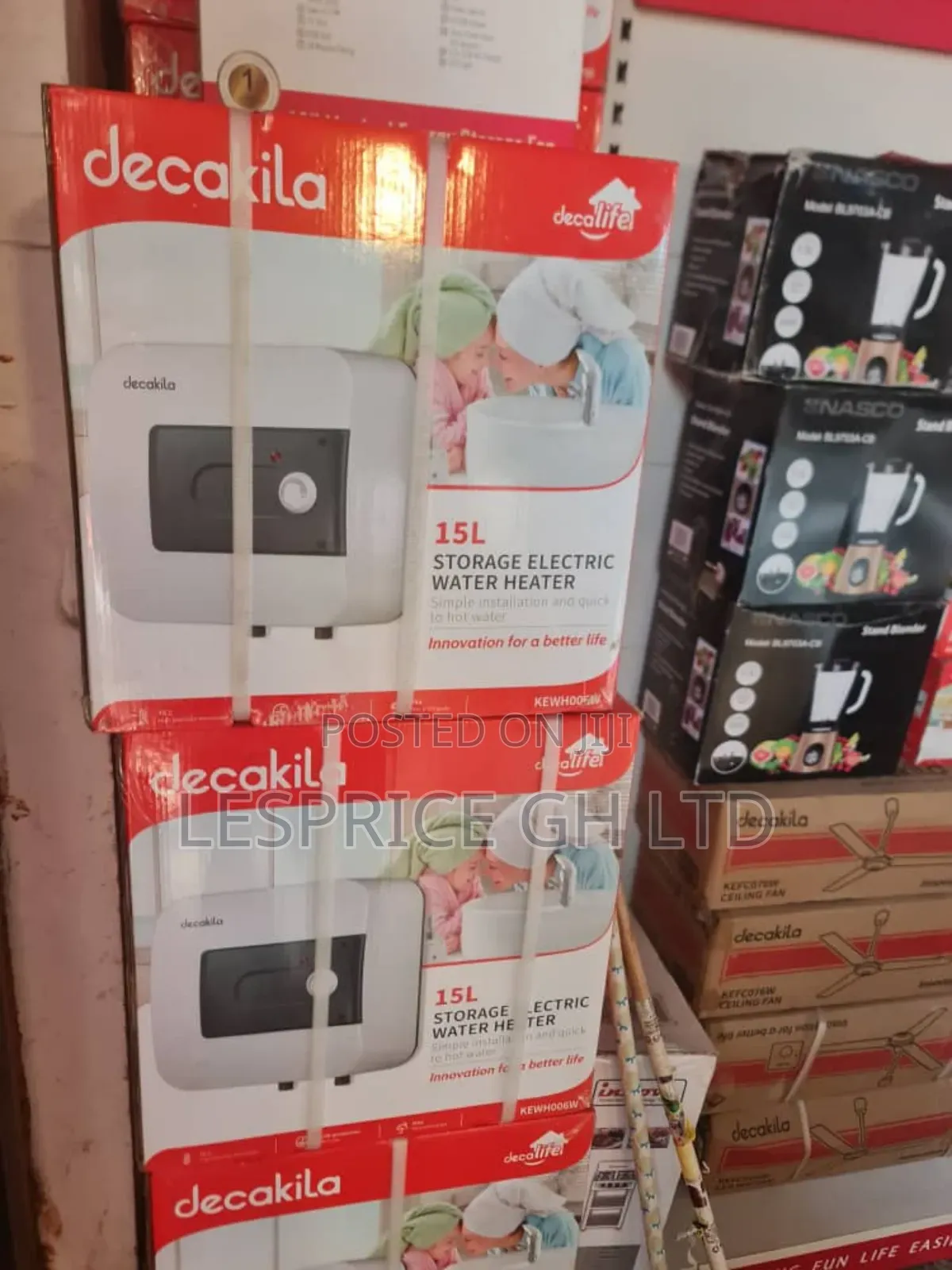 Decakila 15l Electric Water Heater: No Delay