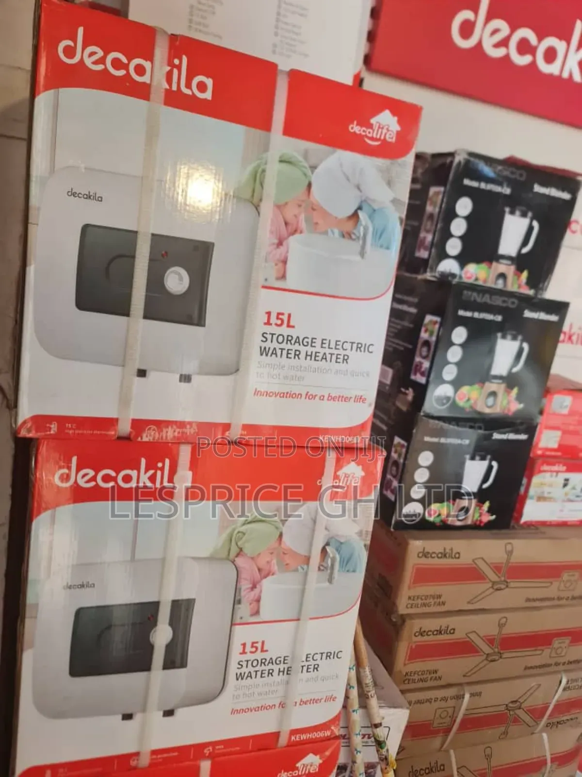 Decakila 15l Electric Water Heater: Small Families