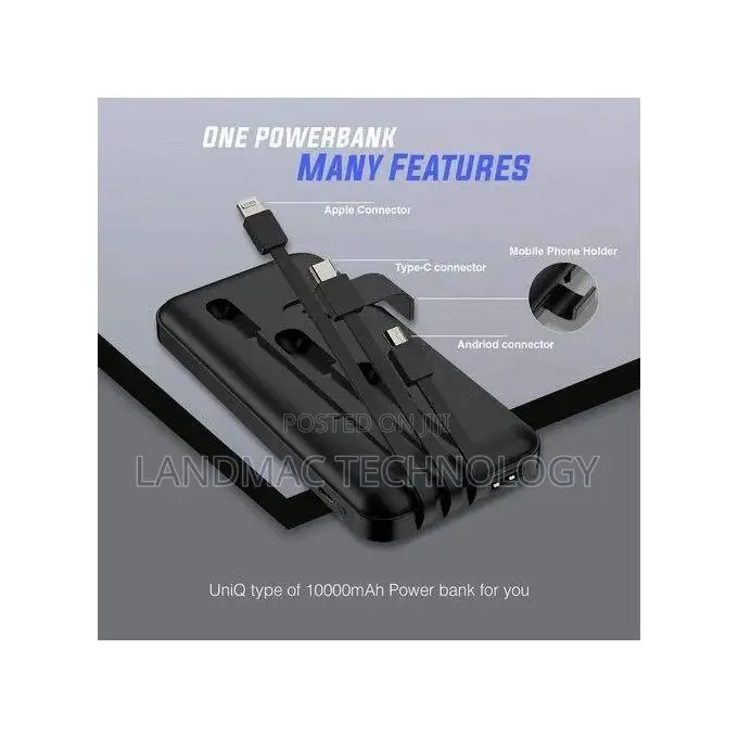 30,000 Mah Power Bank for Apple, Android Type-C Devices