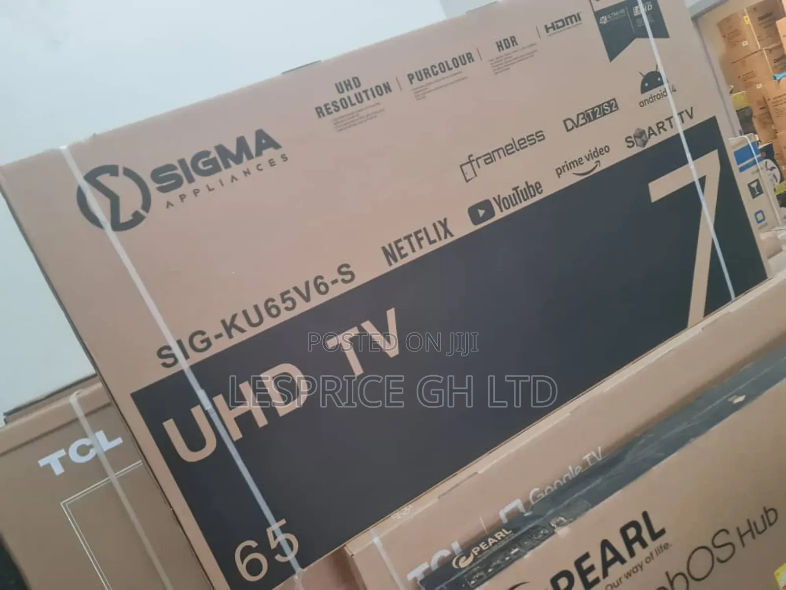 65" Sigma Digital Frameless Tv - Immersive Screen