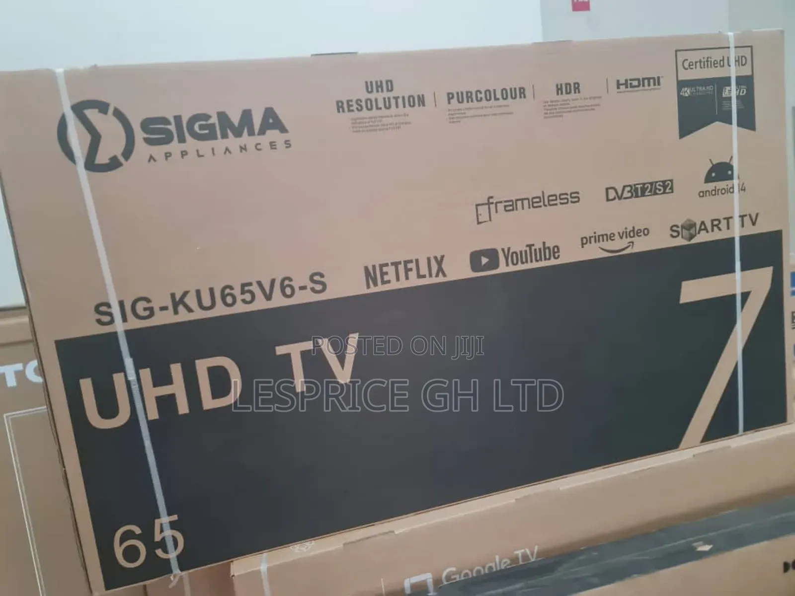 65" Sigma Digital Frameless Tv - Immersive Screen