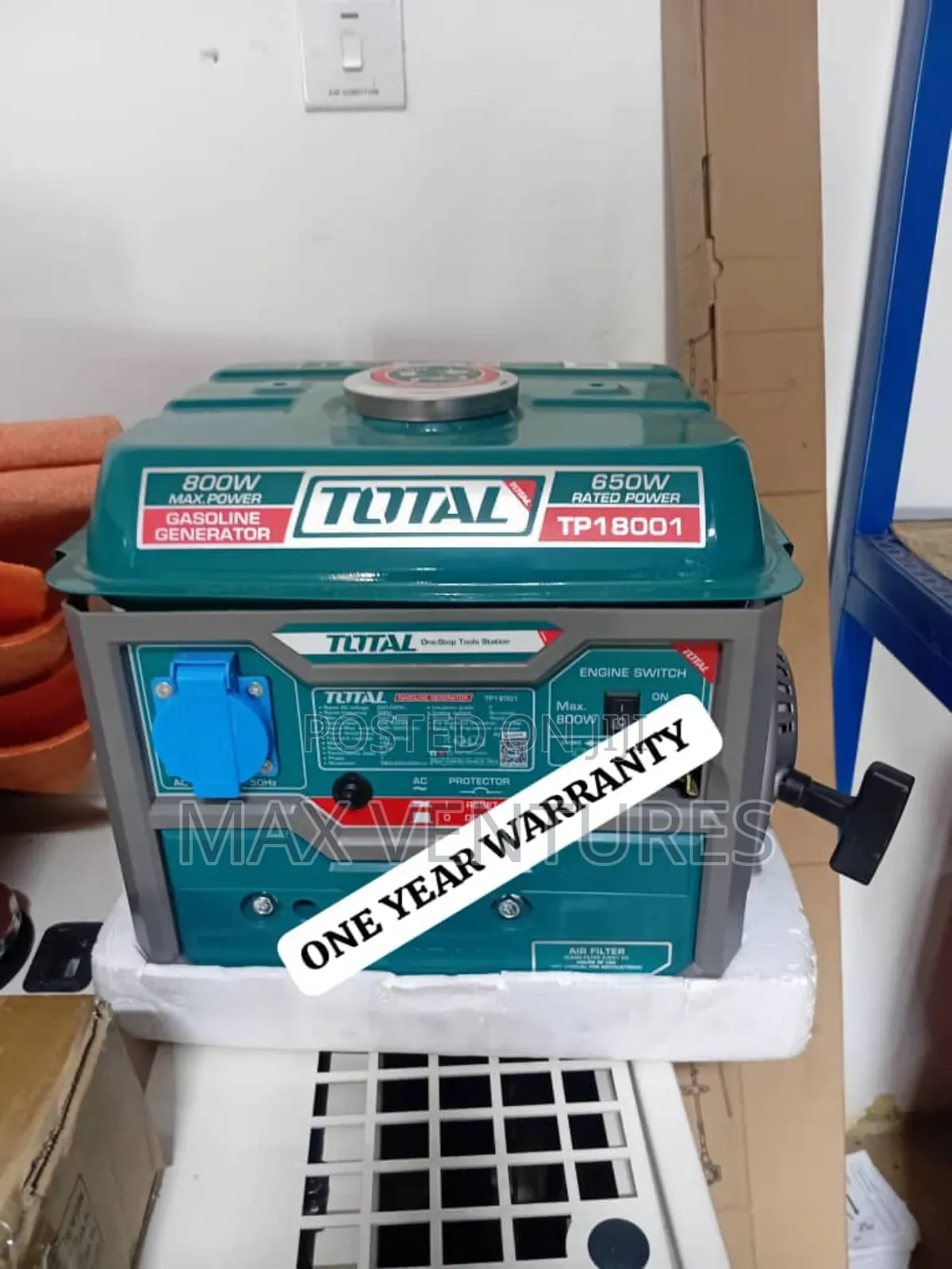 Total 2.0kva Petrol Pull Start Portable Durable Generator