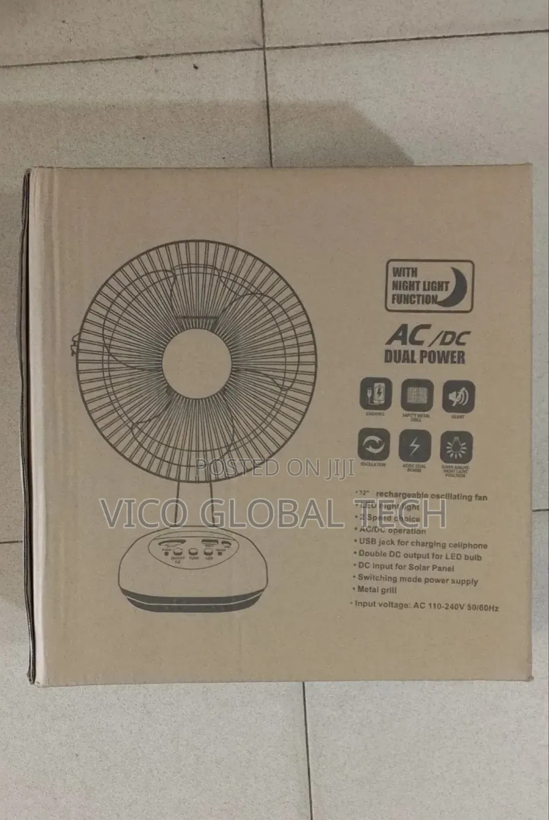 Rechargeable Fan
