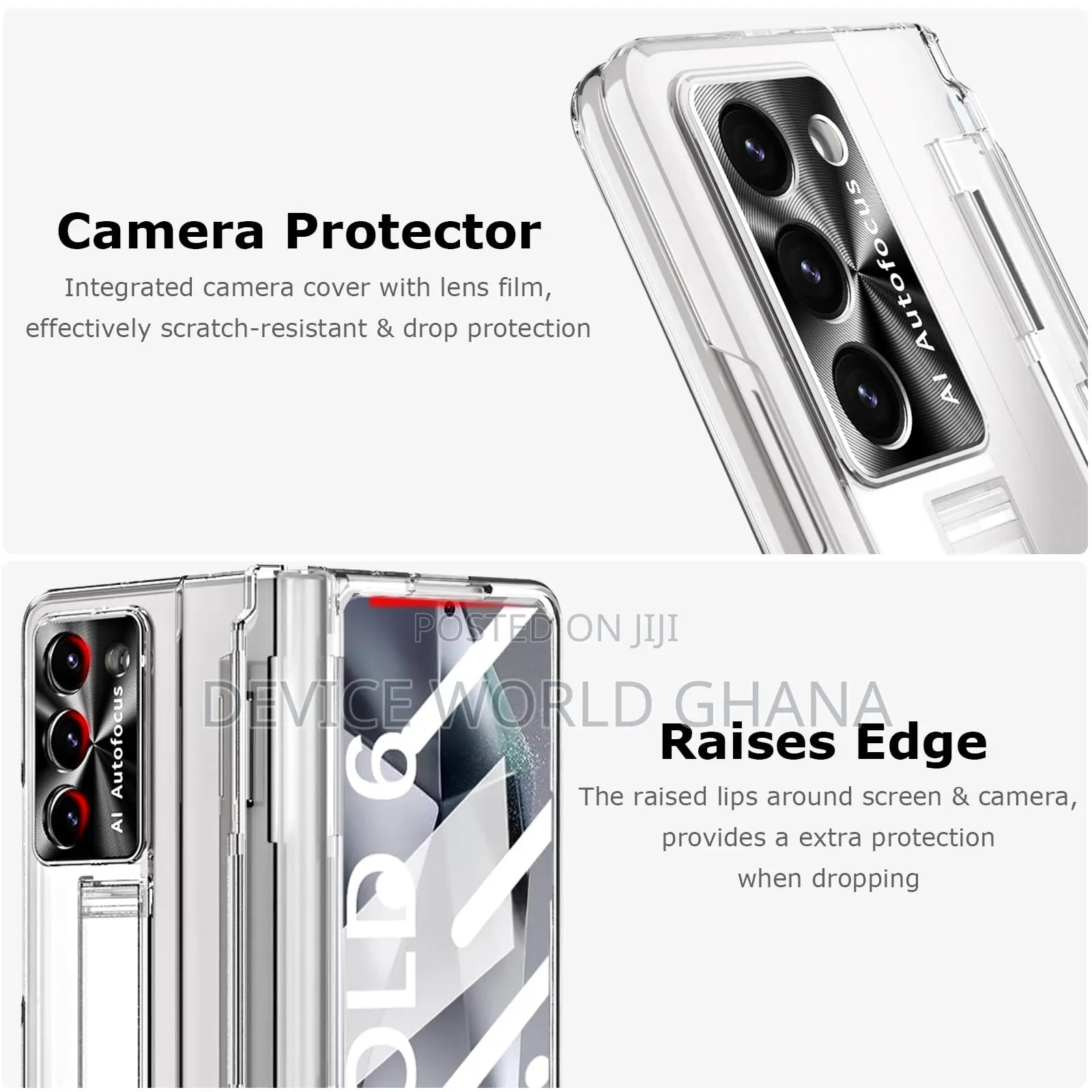 Rex Transparent Full Protection Case Fo Samsung Z Fold 7,6 ,5 4