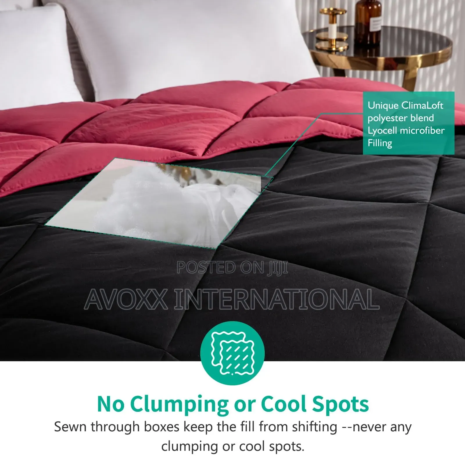Down Alternative Duvet, Queen S.Comforter + 2 Pillow Covers