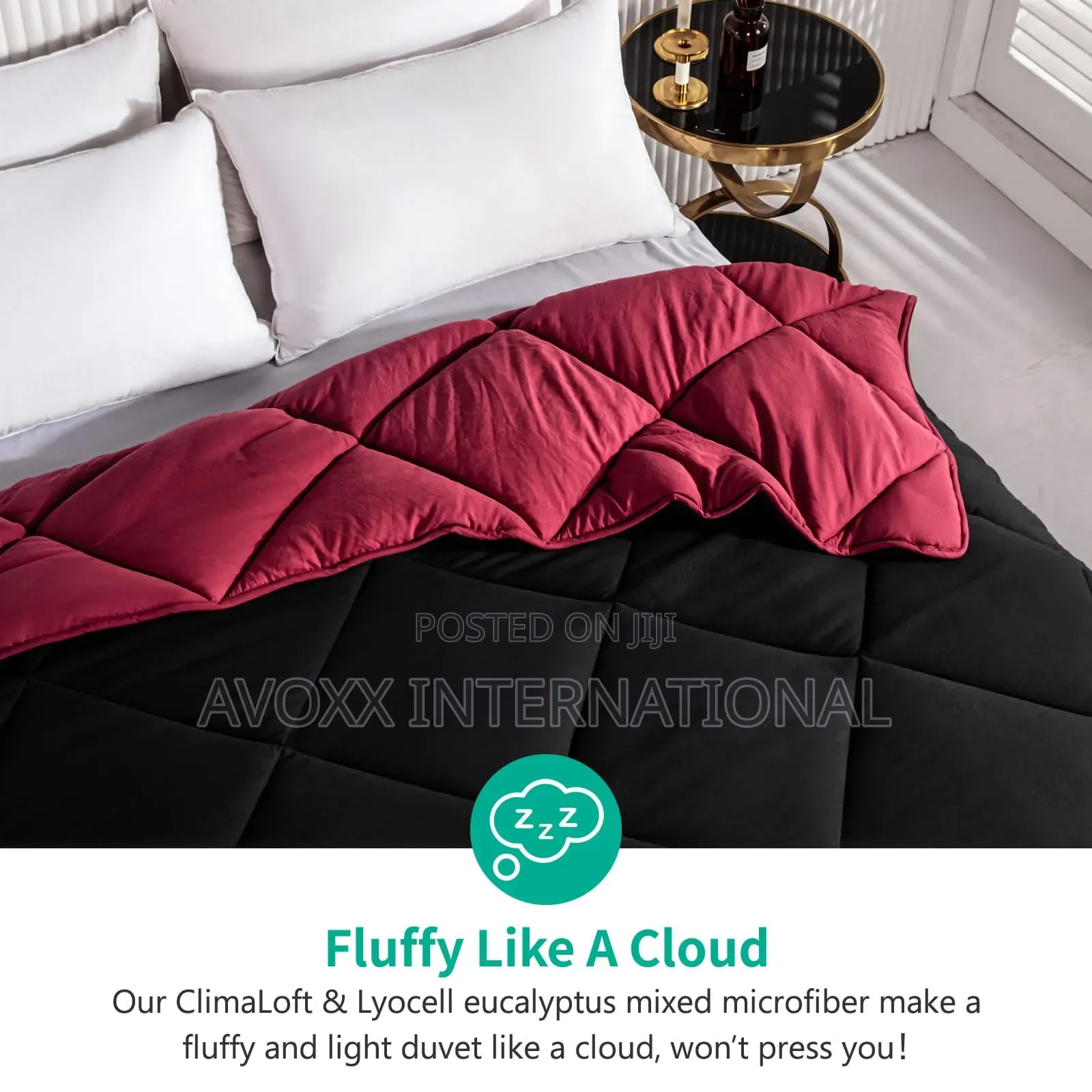 Down Alternative Duvet, Queen S.Comforter + 2 Pillow Covers