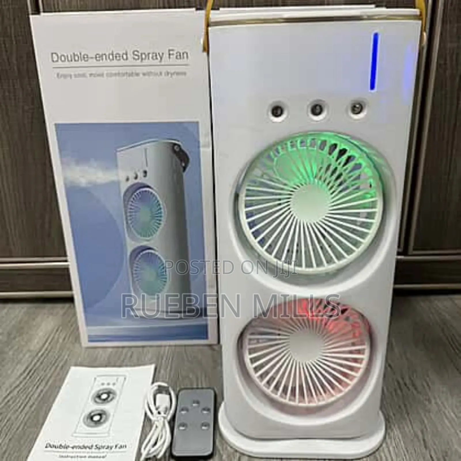 Usb Rechargeable Double-Ended Spray Cooling Fan 2000mah