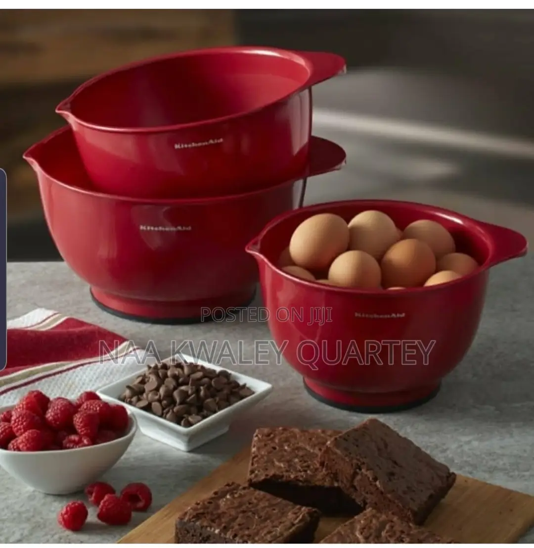 3pcs Plastic Mixing Bowls Set